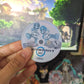 Shiny Cartoon Kart Game CD Sticker