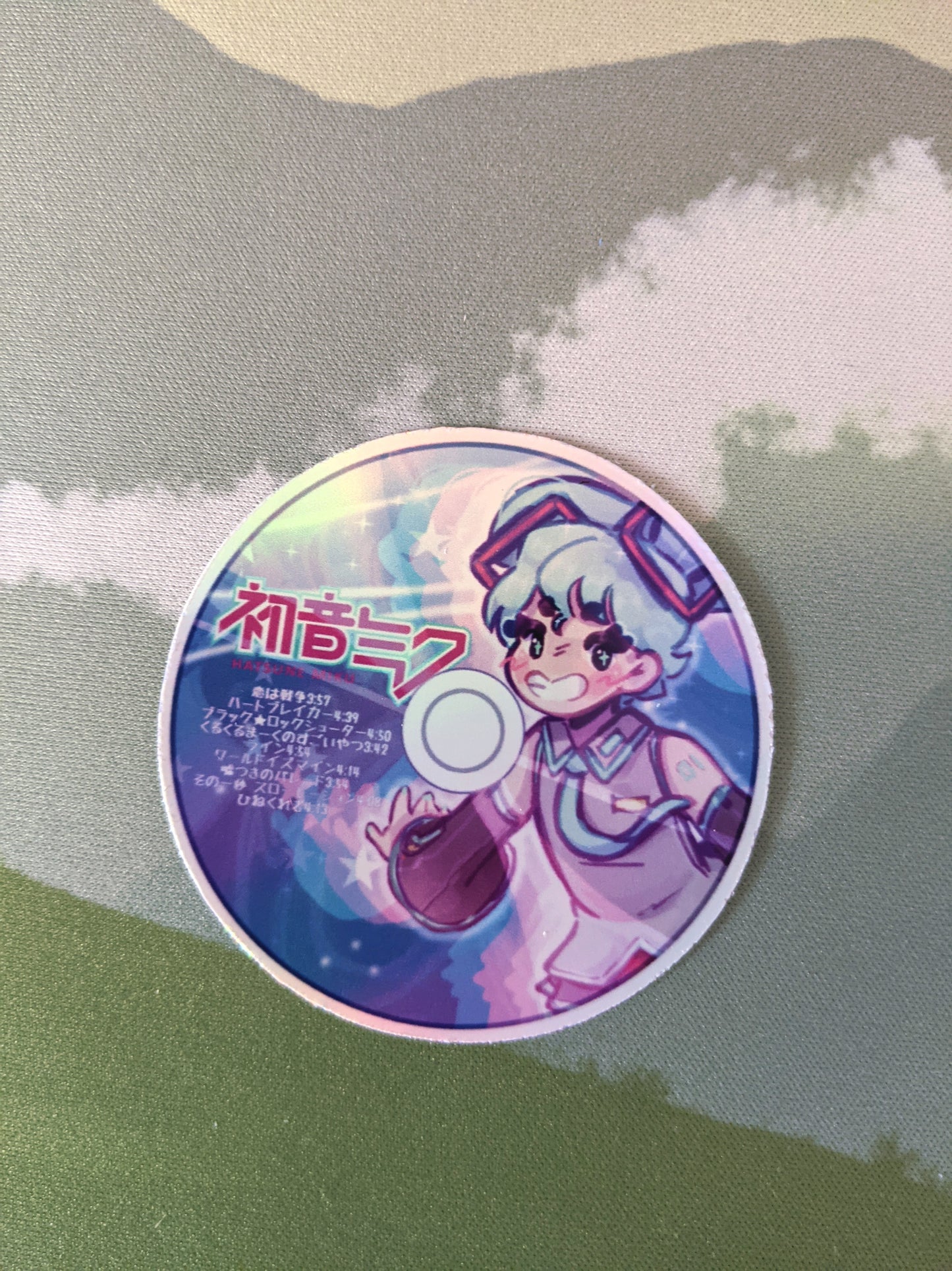 Shiny Hatsune Miku CD Sticker