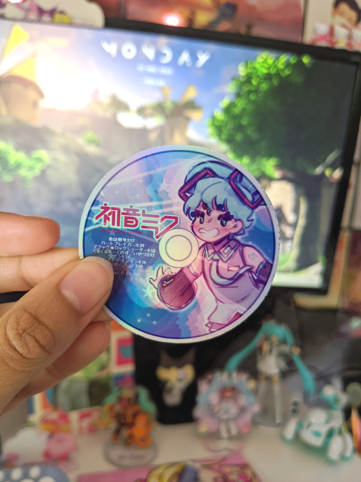 Shiny Hatsune Miku CD Sticker