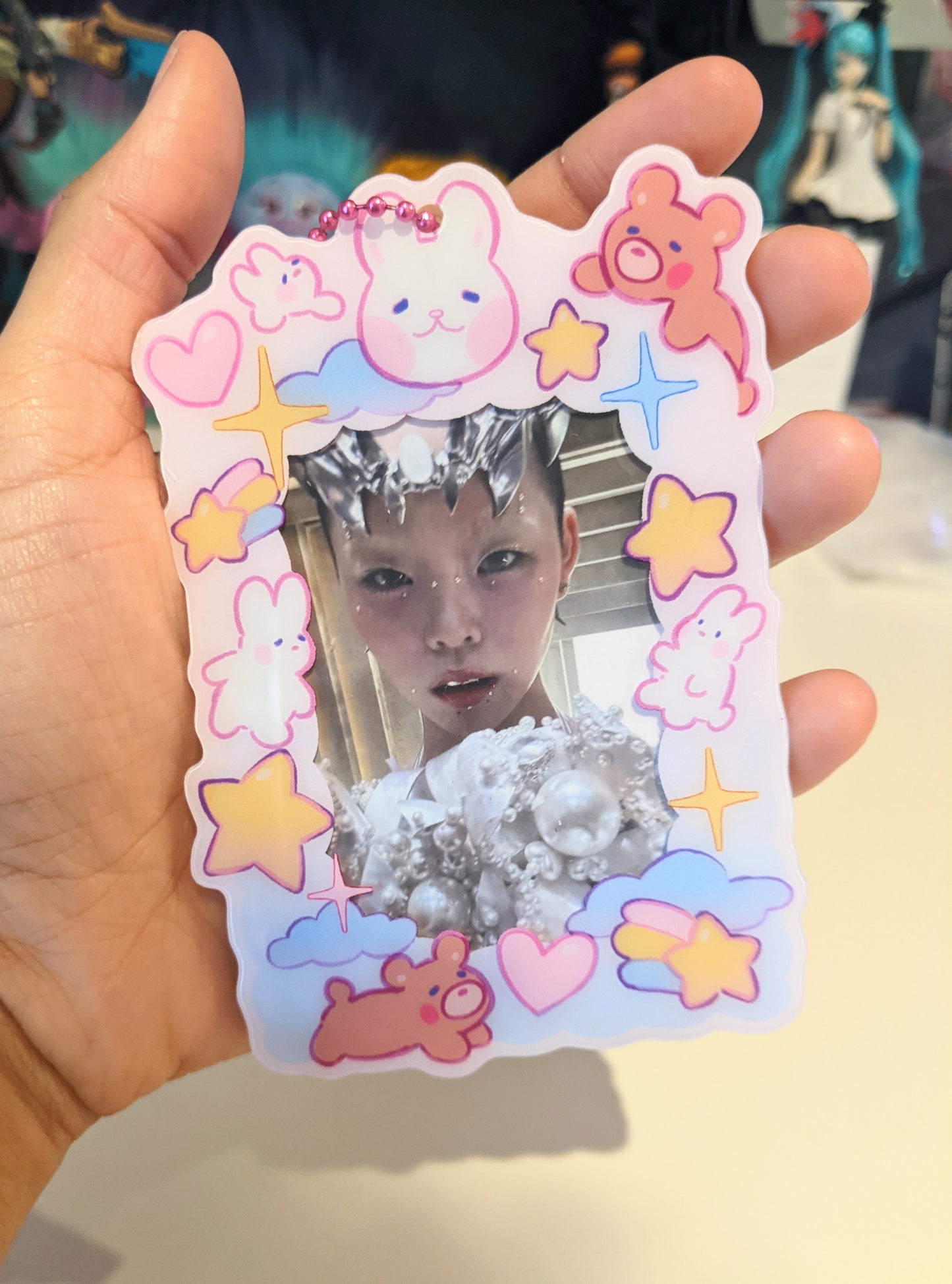 Bunny Dreams Photocard Holder Keychain