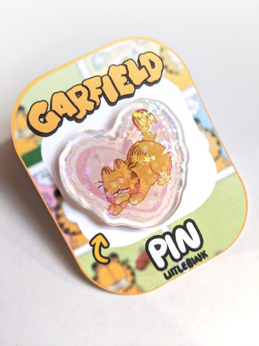 Garfield Heart Pin