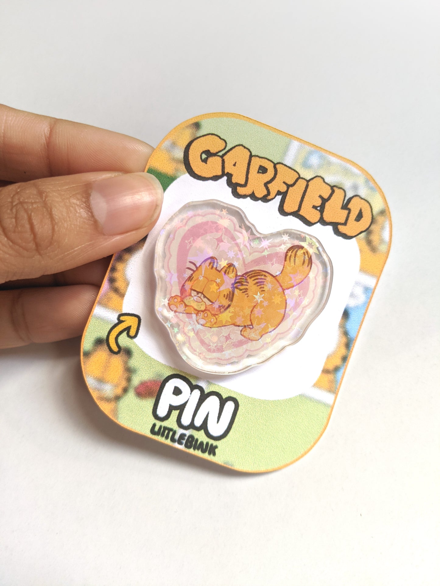 Garfield Heart Pin