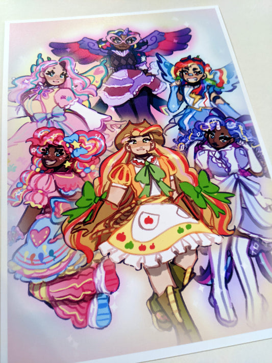 My Little Pony Magical Girls Art Print