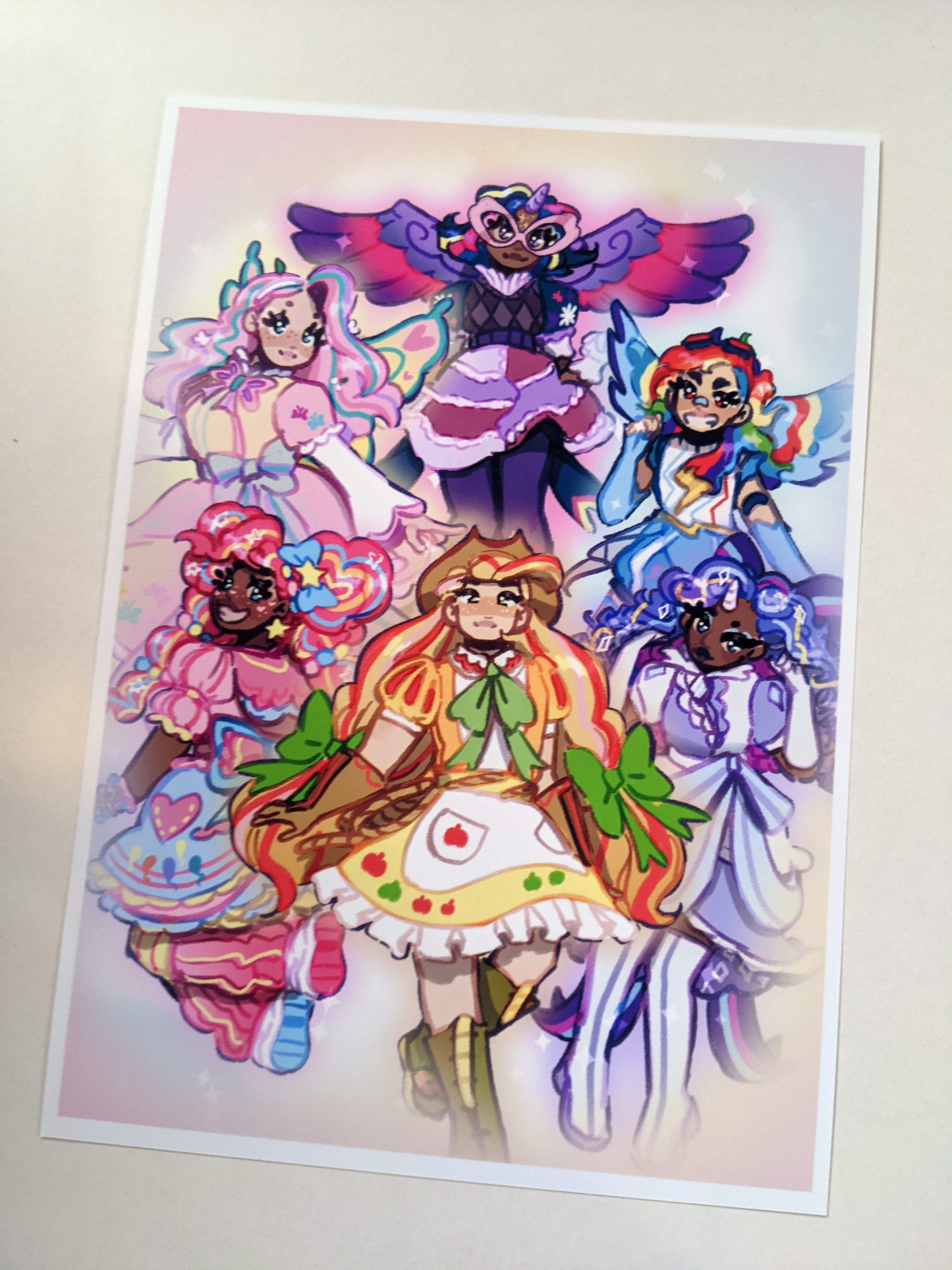 My Little Pony Magical Girls Art Print