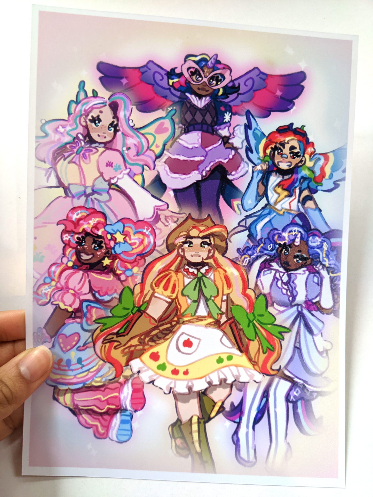 My Little Pony Magical Girls Art Print