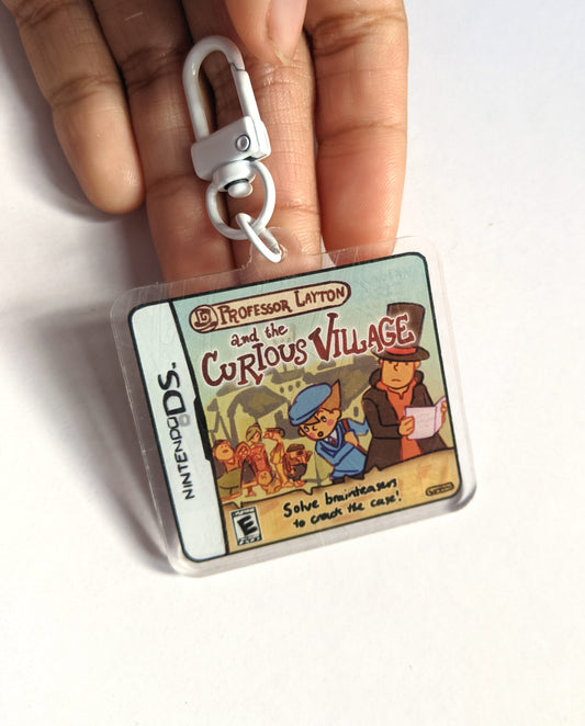 Professor Layton Double-Sided Acrylic Charm