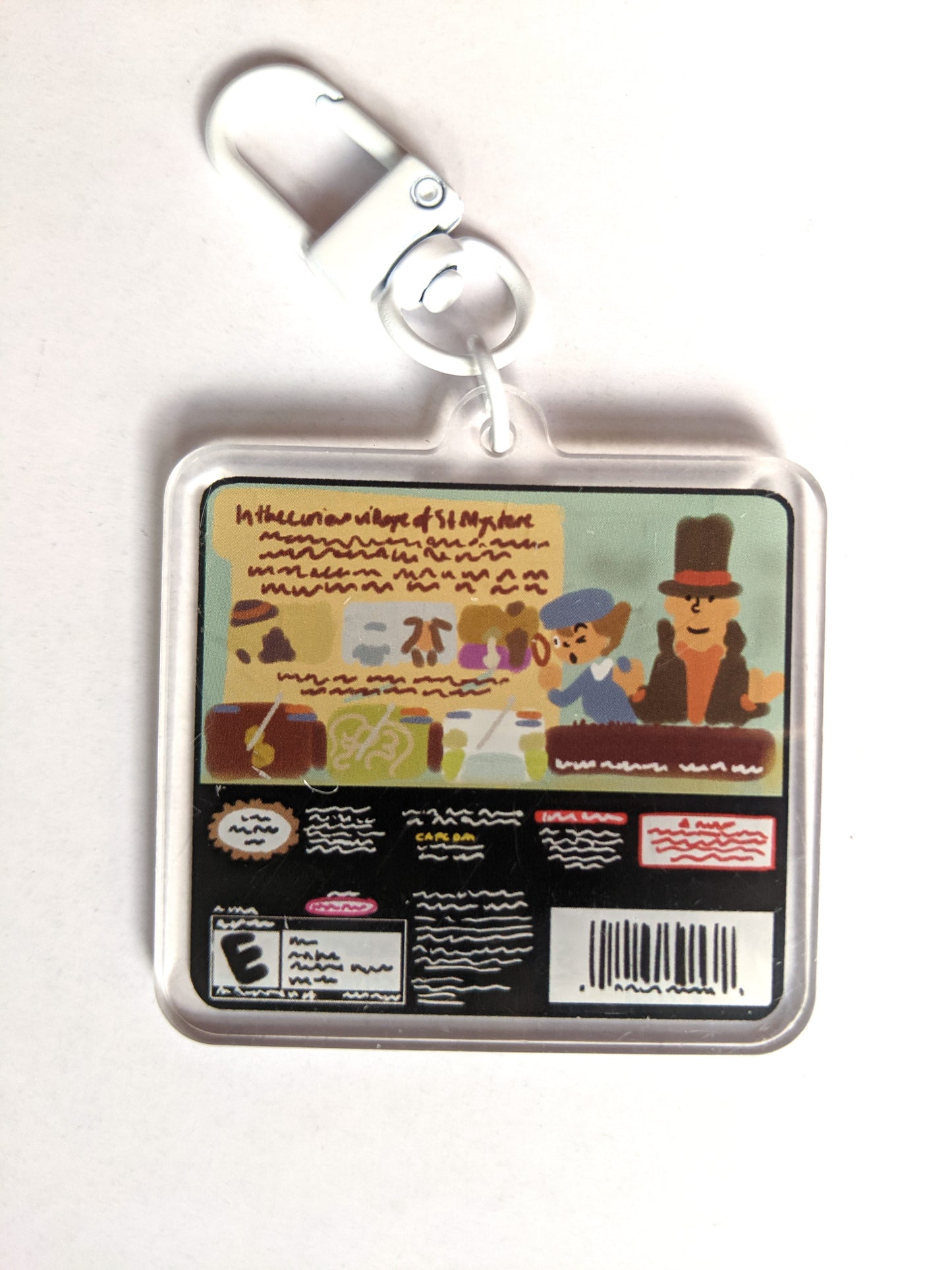 Professor Layton Double-Sided Acrylic Charm