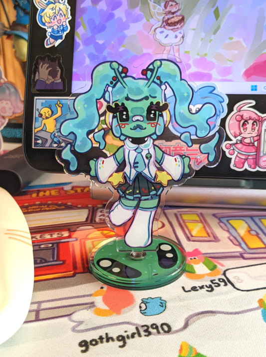 Alien Miku Spinning Acrylic Standee