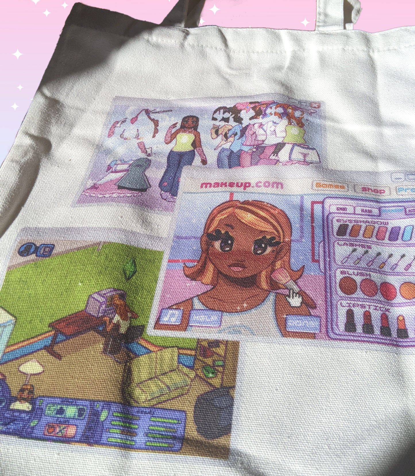 Real Gamer 🎀 Canvas Tote Bag