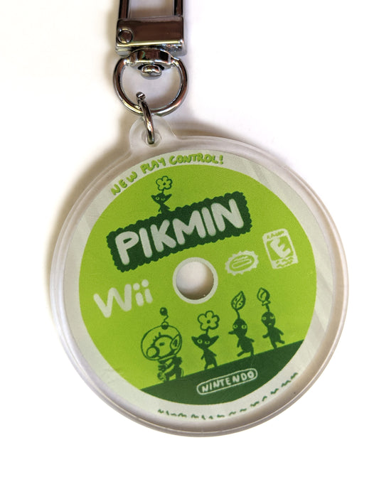 Pikmin Wii Disc Double-Sided Acrylic Charm