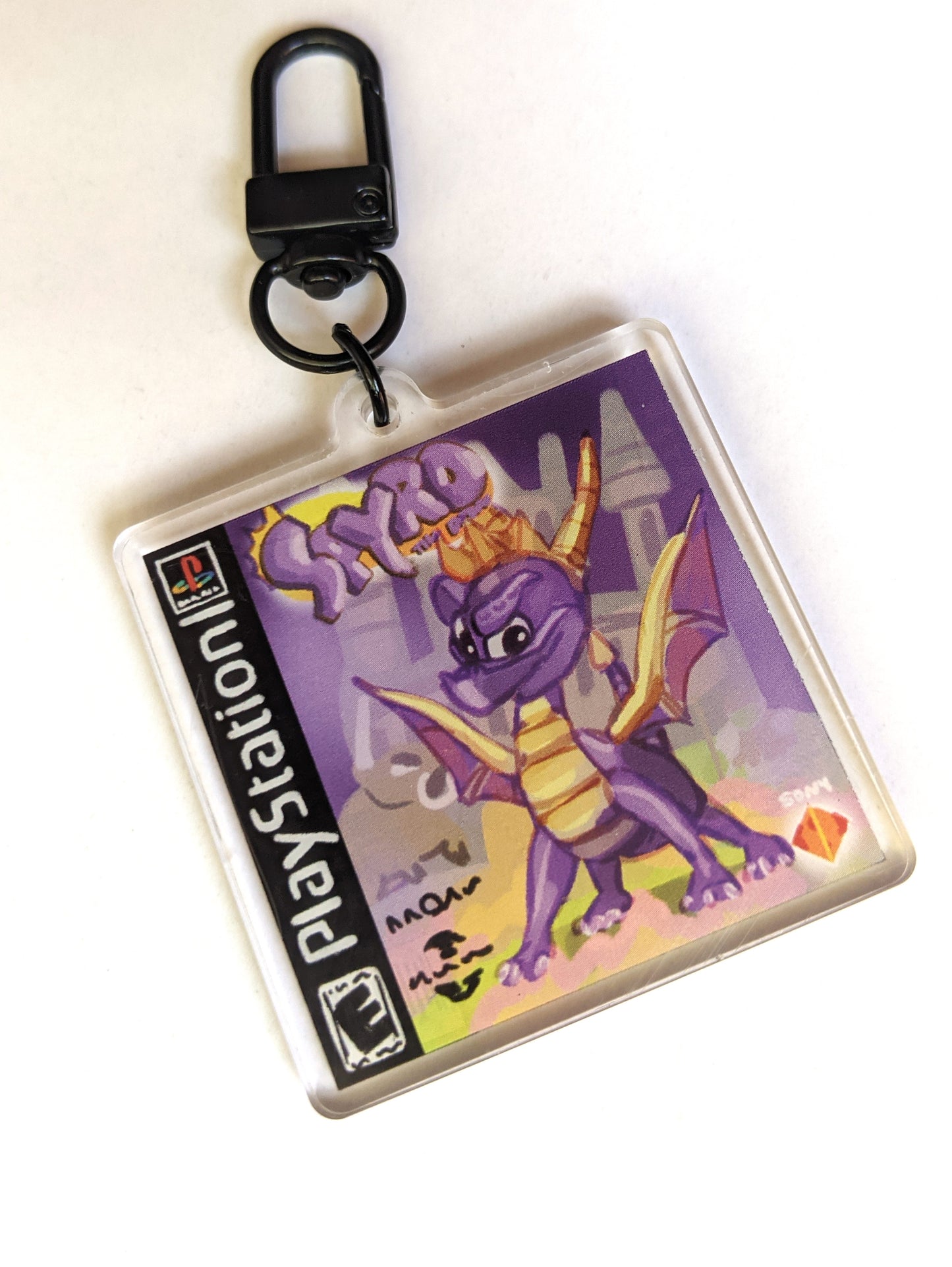 Spyro Double-Sided Acrylic Charm