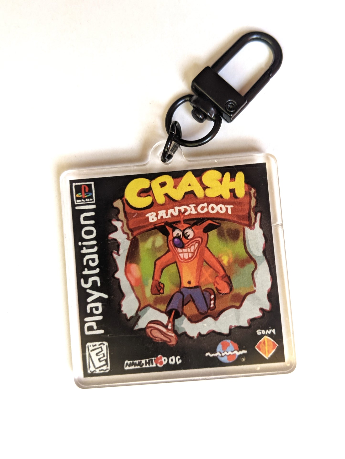 Crash Bandicoot Double-Sided Acrylic Charm