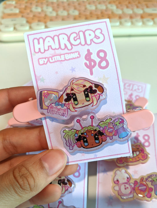 GirlyStuff Heads Hair Clips