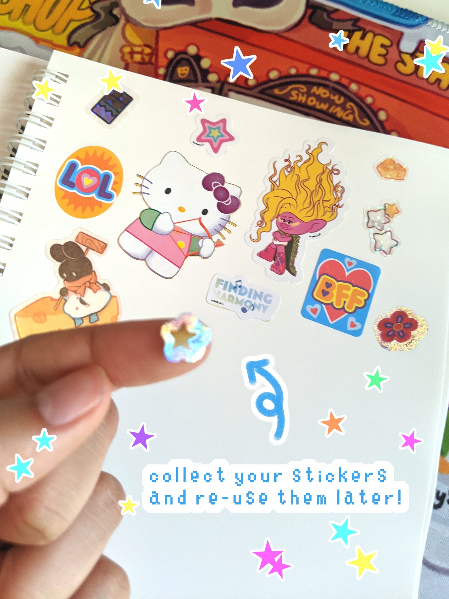 Sticker Collection Reusable Sticker Book