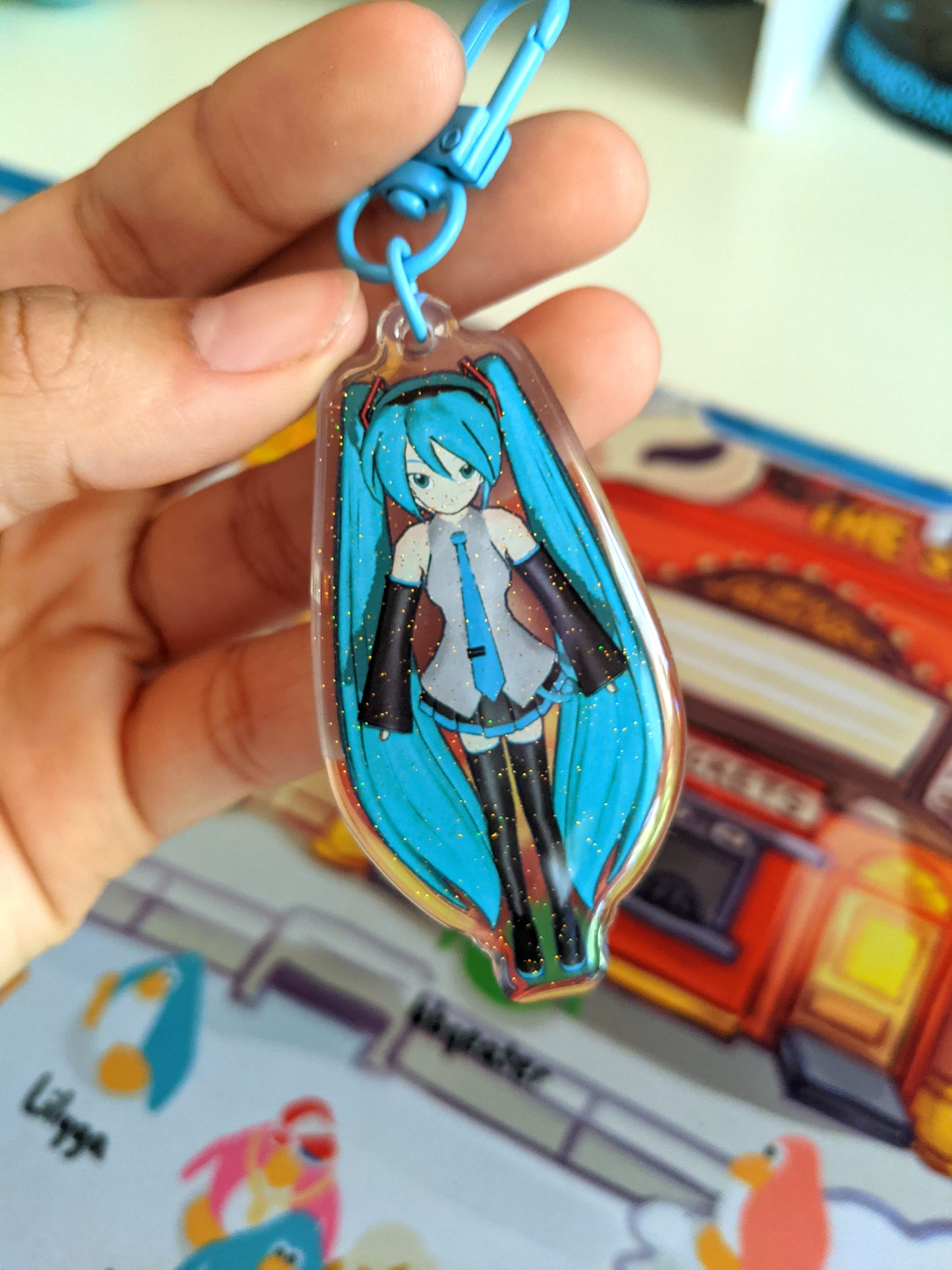 MMD Miku Double-Sided Acrylic Charm