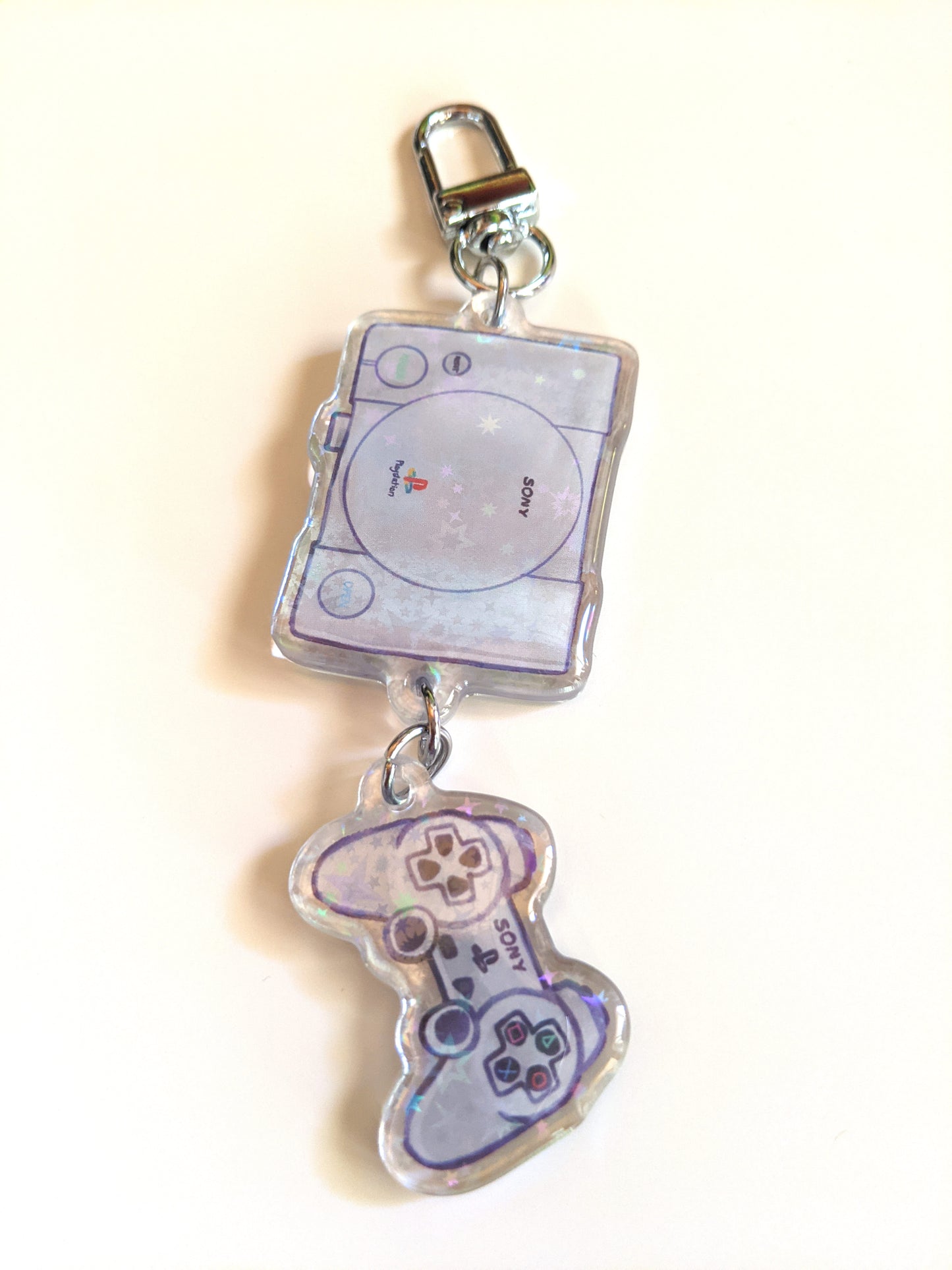 PlayStation 1 Double-Sided Acrylic Charm