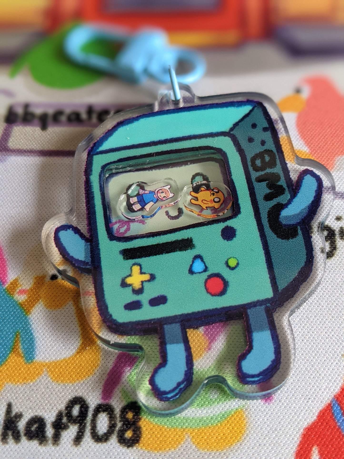 BMO Double-Sided Acrylic Shaker Charm