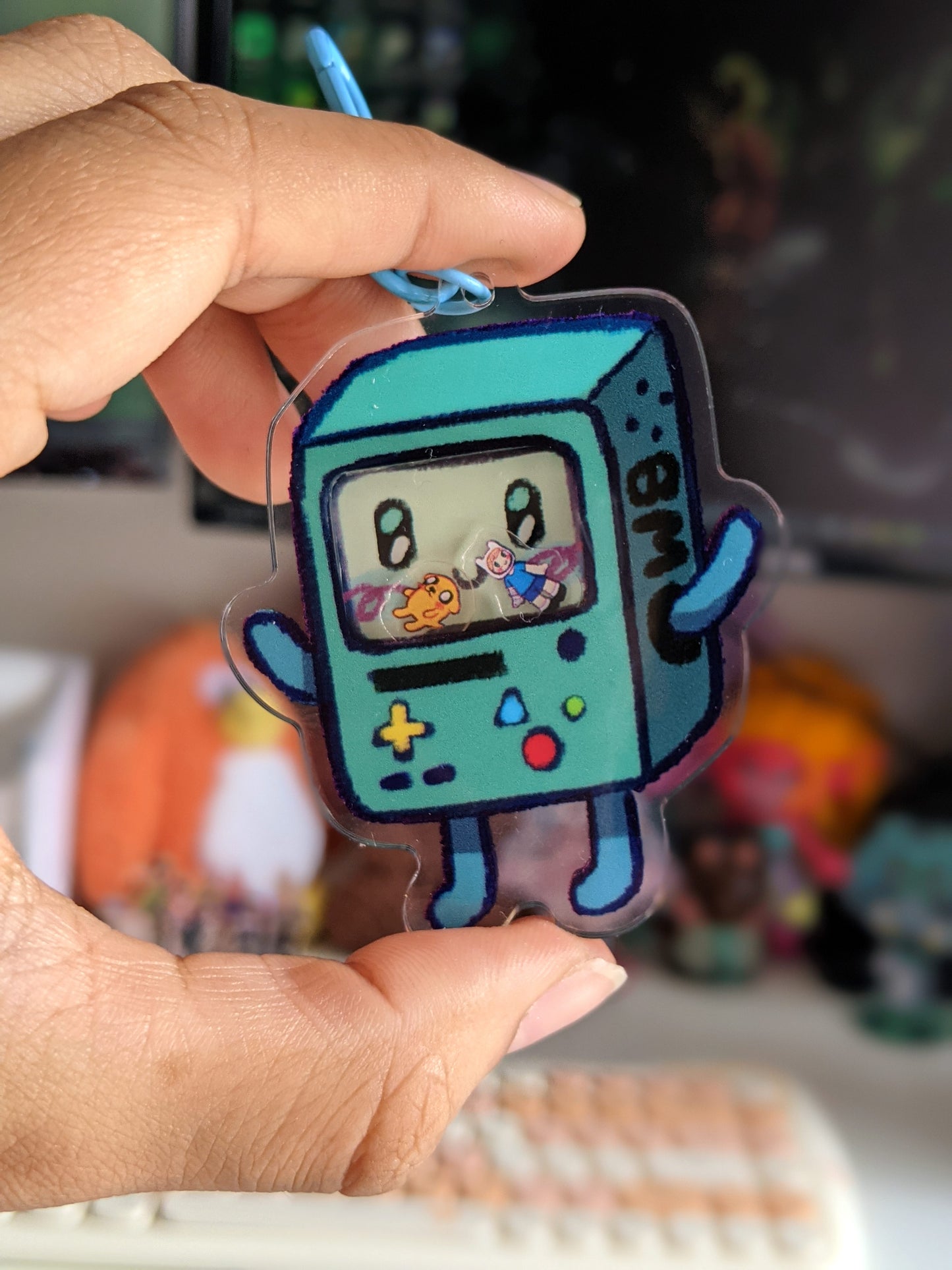 BMO Double-Sided Acrylic Shaker Charm