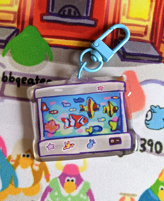 Fishy Lamp Double-Sided Acrylic Charm
