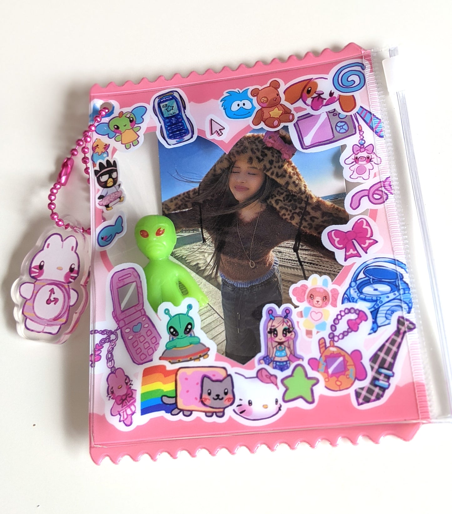Heart Frame PVC Ziplock Pouch