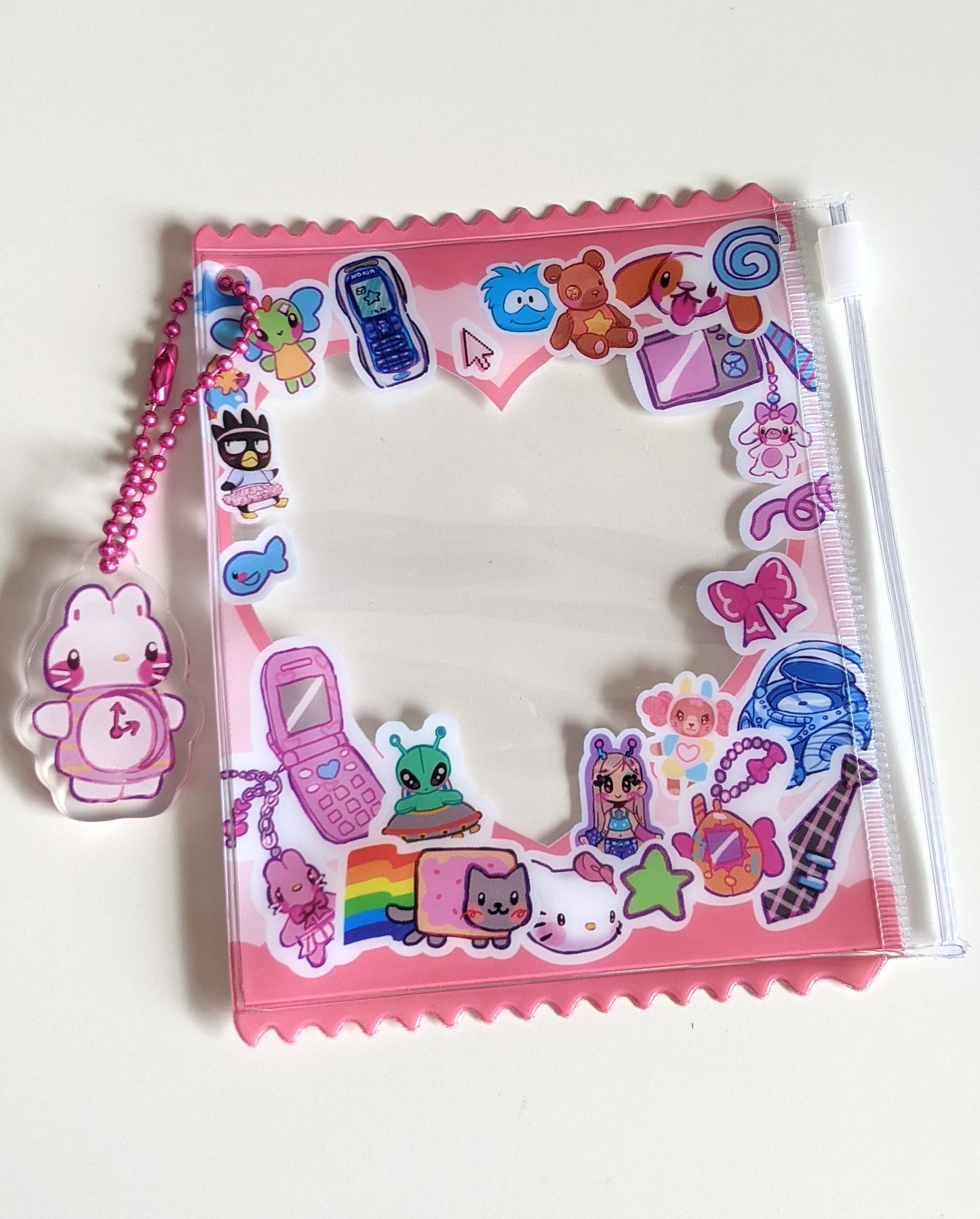 Heart Frame PVC Ziplock Pouch