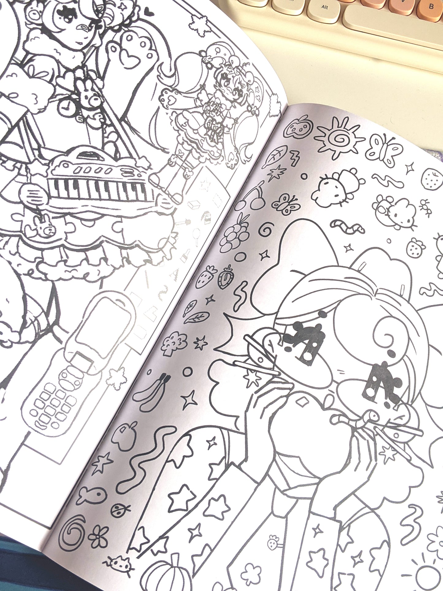 Cute and Playful Colouring Book