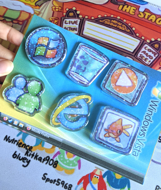 Windows Vista Pin Set