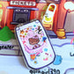 Flip Phone Double-Sided Acrylic Hinged Charm