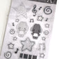 Headphone Bunny 3D Puffy Sticker Sheet
