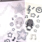 Headphone Bunny 3D Puffy Sticker Sheet