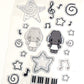 Headphone Bunny 3D Puffy Sticker Sheet