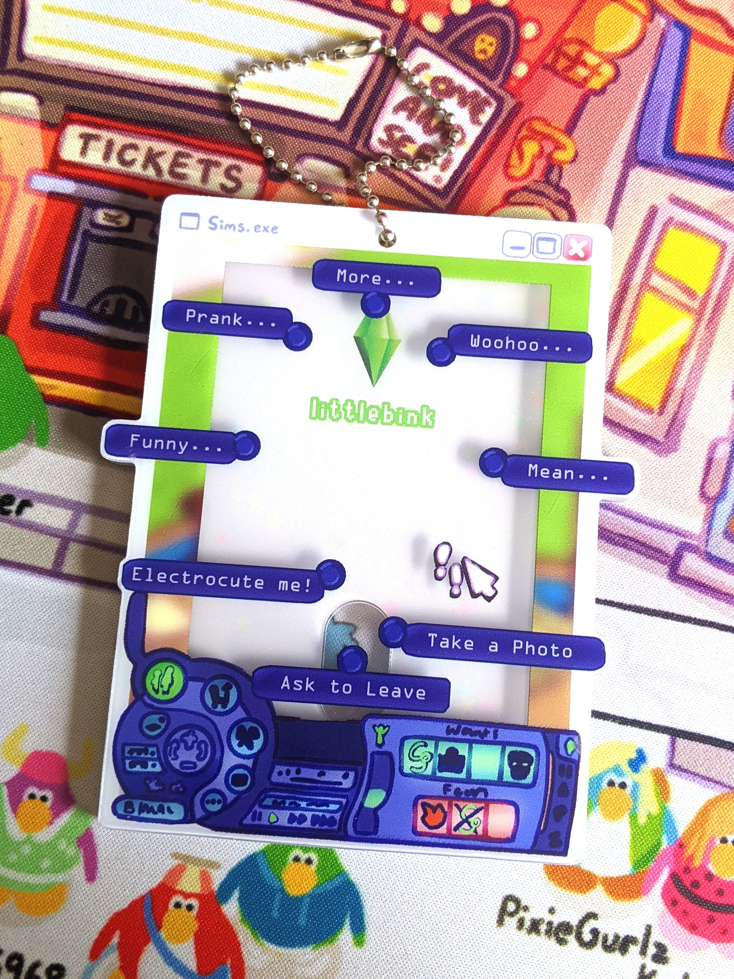 Sims 2 Photocard Holder Keychain