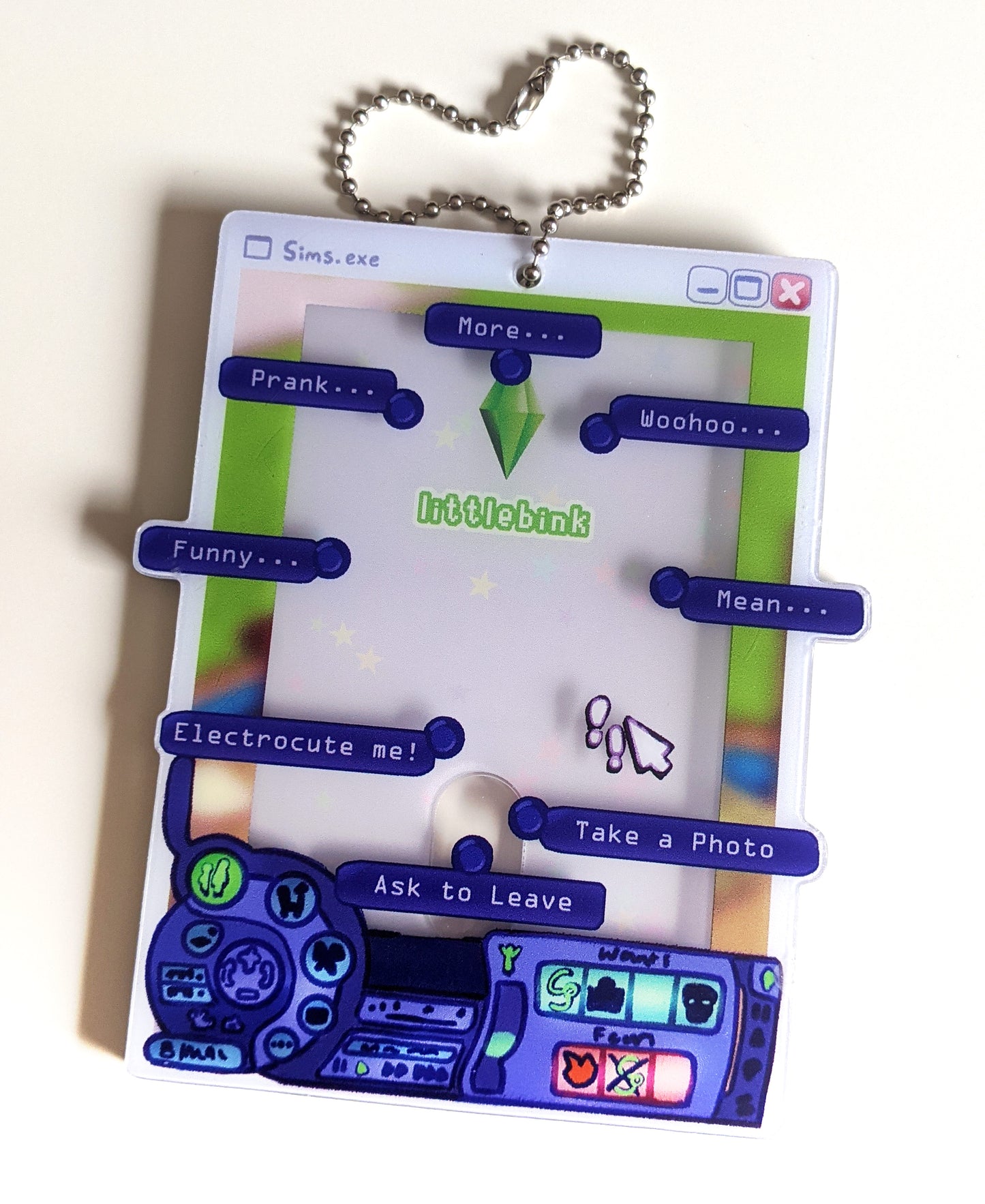 Sims 2 Photocard Holder Keychain