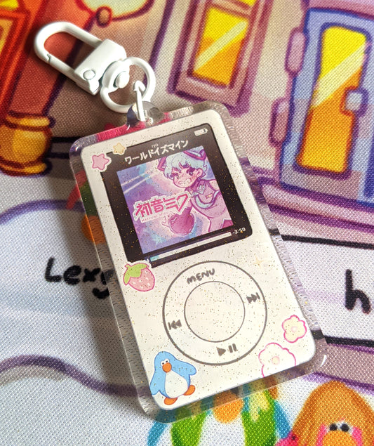 Miku Ipod Double-Sided Acrylic Charm