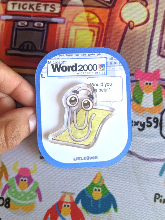 Clippy Office Assistant Pin