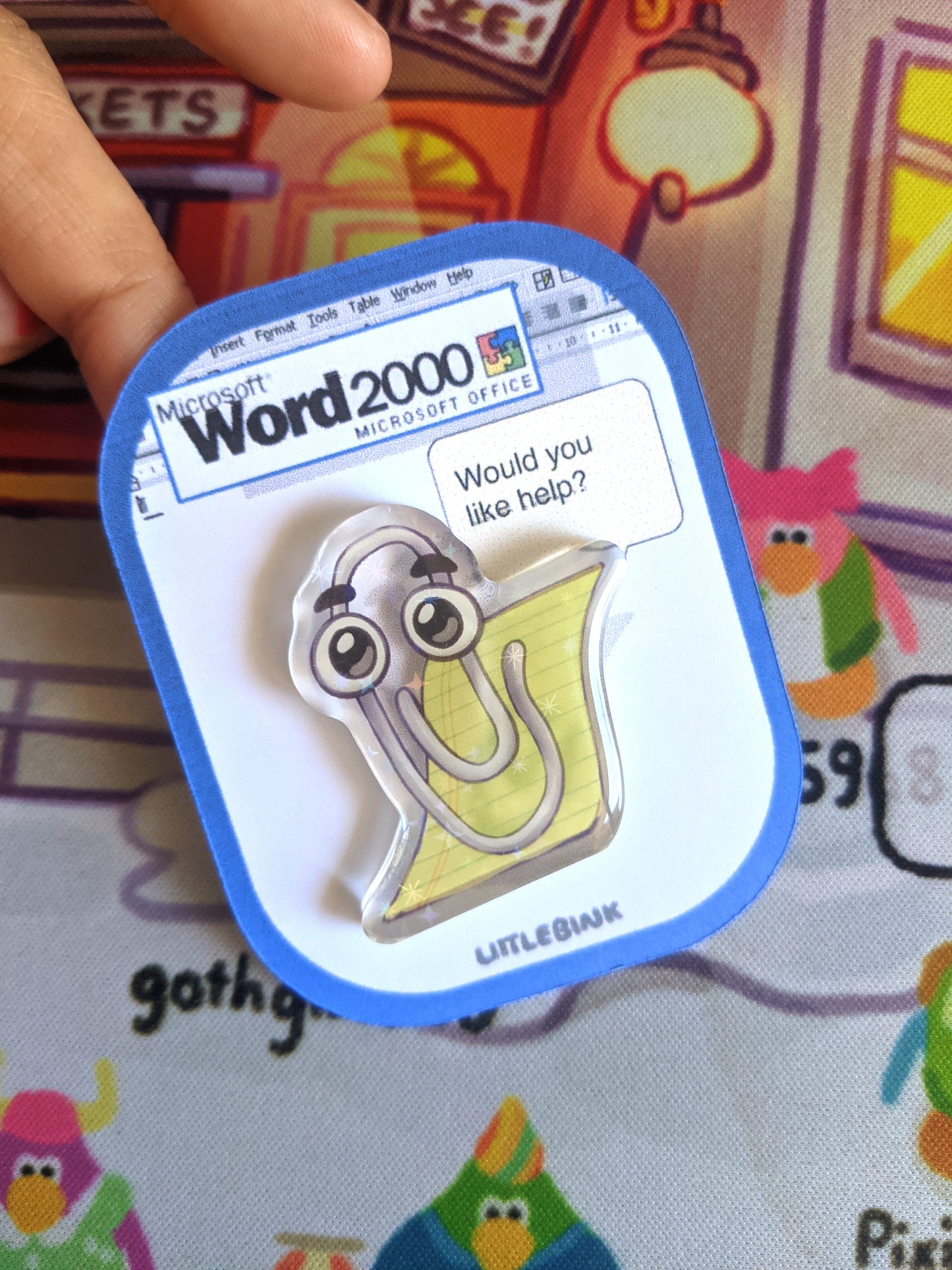 Clippy Office Assistant Pin