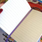 Digital Noise Leatherette Notebook and Sticker Sheet