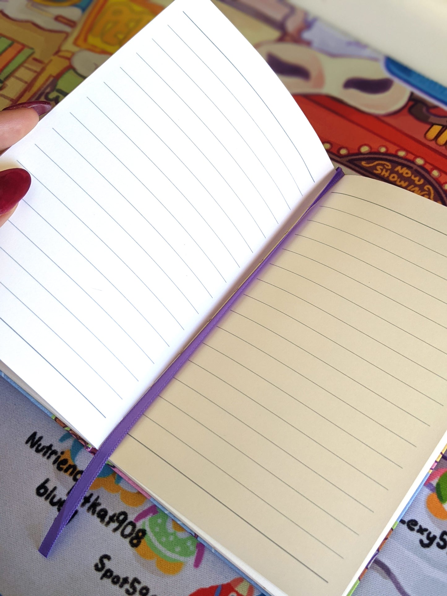 Digital Noise Leatherette Notebook and Sticker Sheet