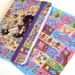 Digital Noise Leatherette Notebook and Sticker Sheet