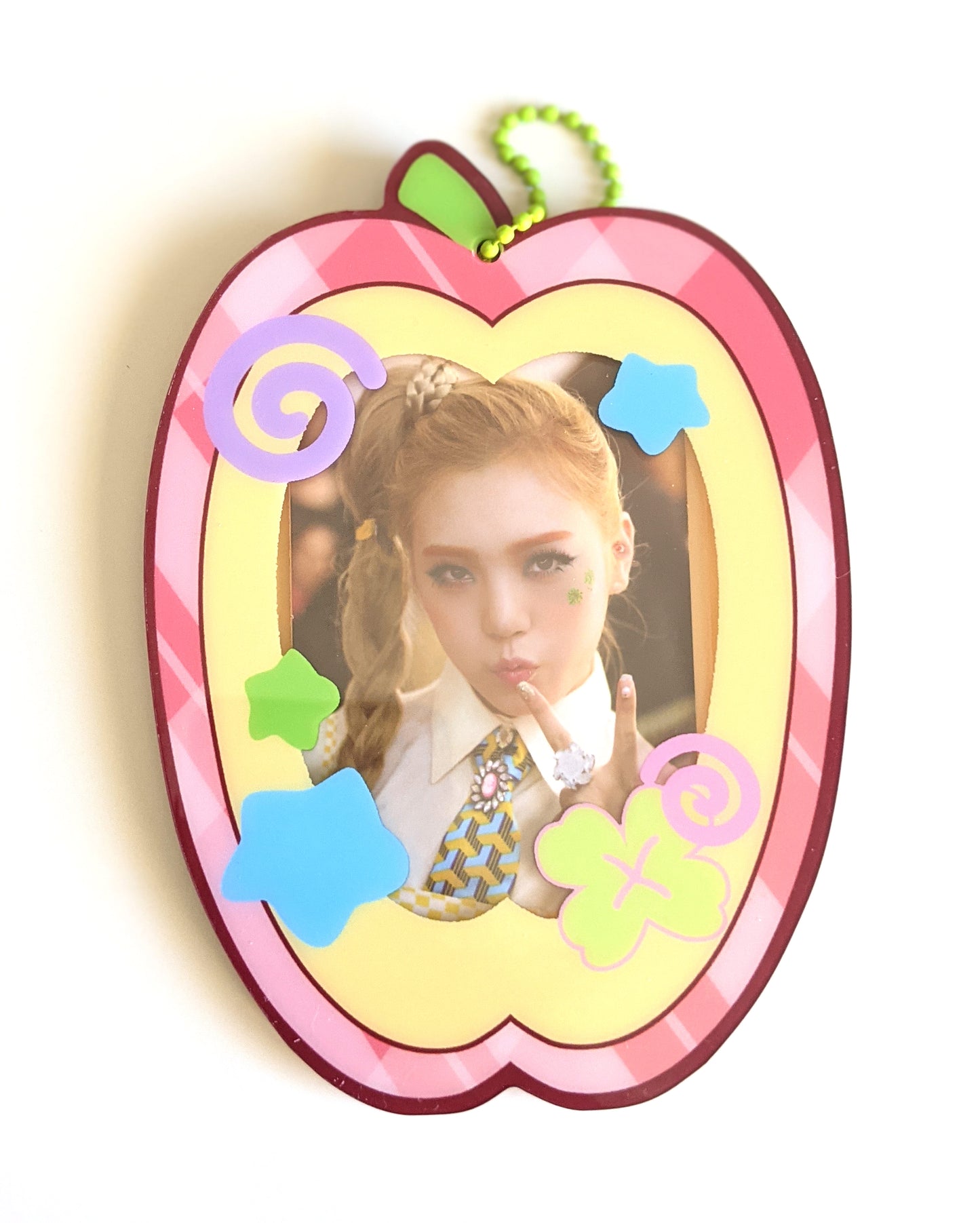 BIG Apple Photocard Holder Keychain