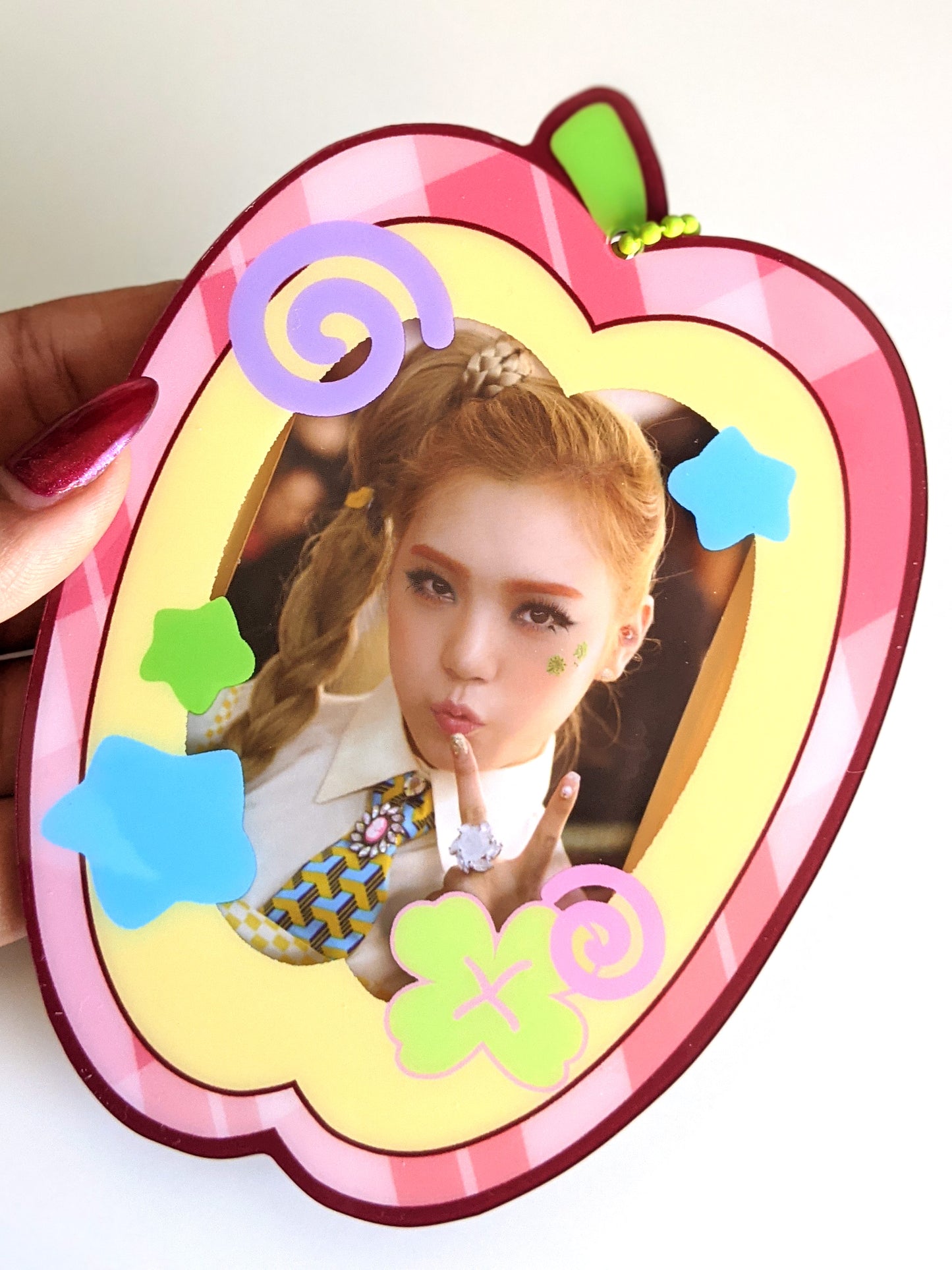 BIG Apple Photocard Holder Keychain