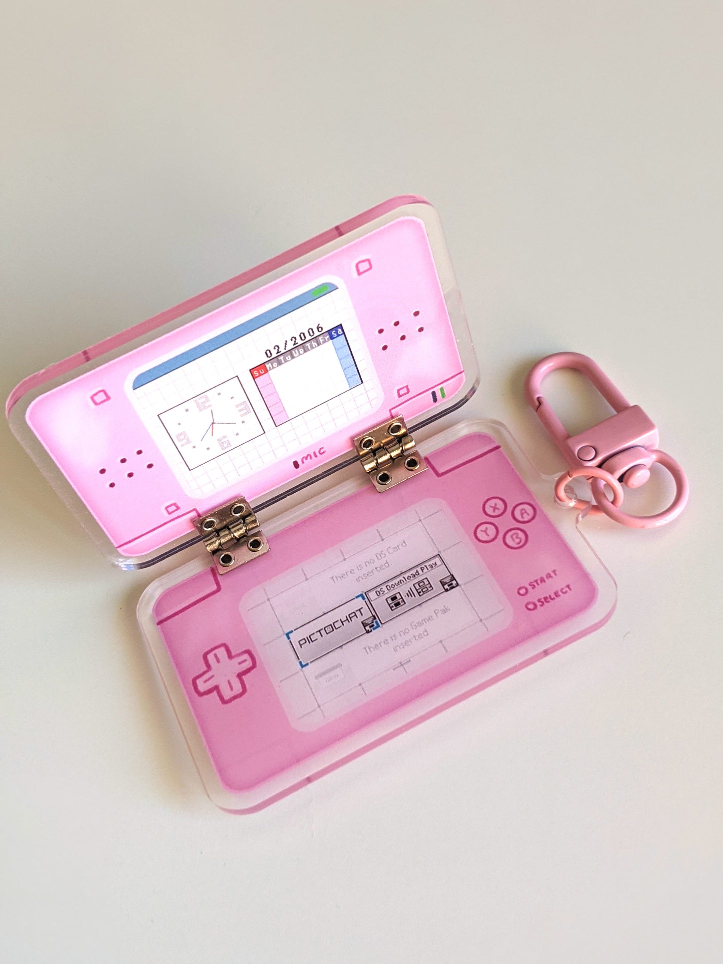 Lite Console Double-Sided Acrylic Hinged Charm