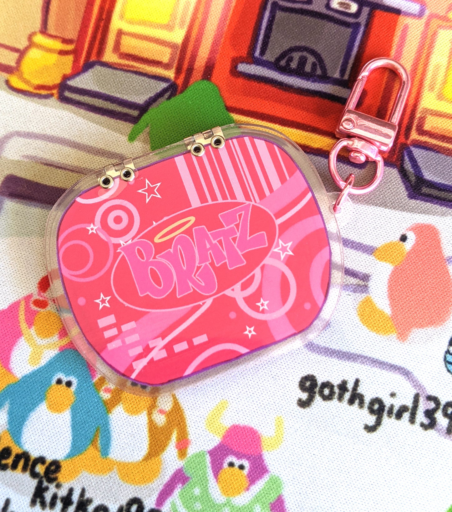 Bratz Laptop Double-Sided Acrylic Hinged Charm