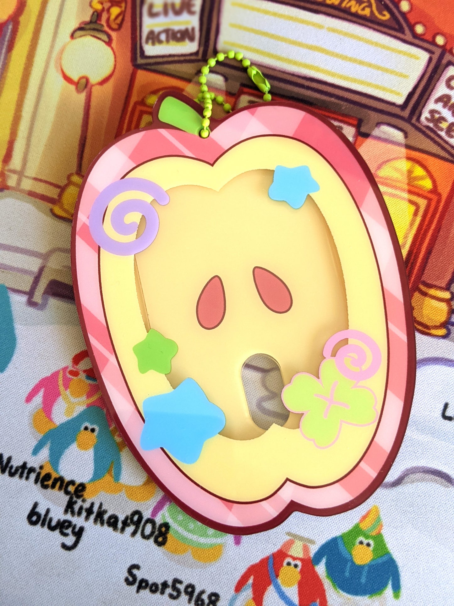 BIG Apple Photocard Holder Keychain