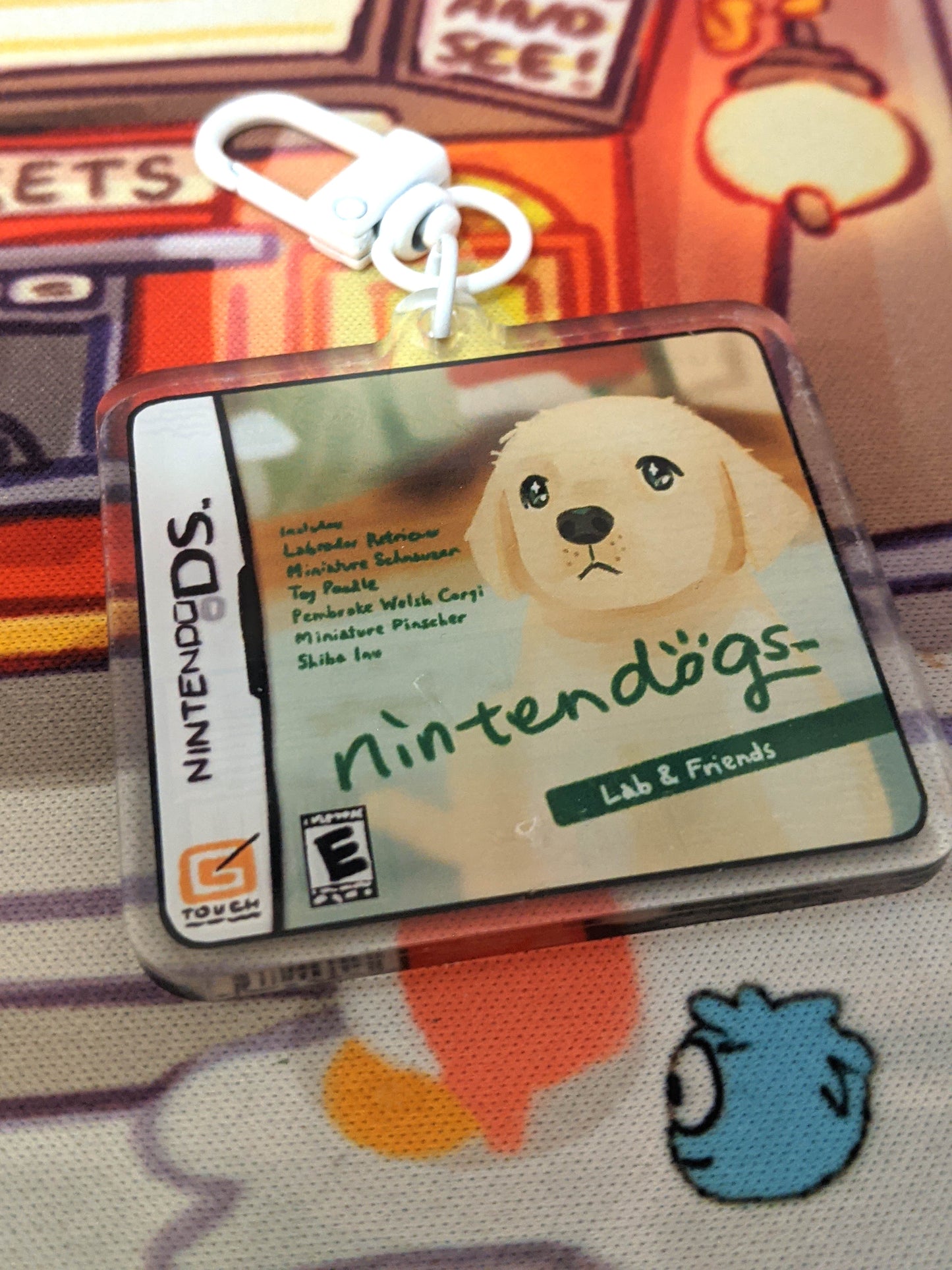 Virtual Dogs Double-Sided Acrylic Charm