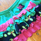 Butterfly Pink and Green Skirt