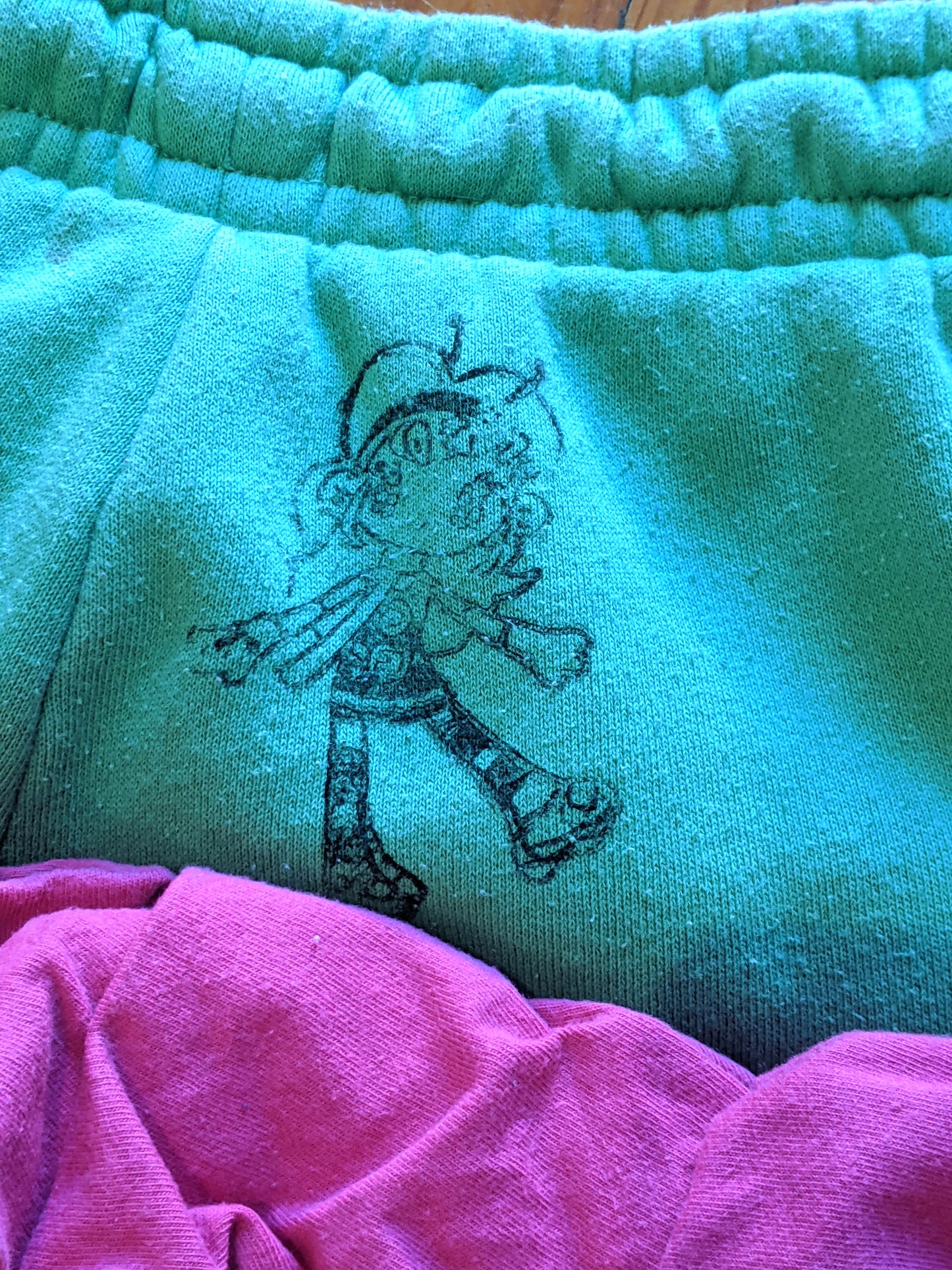 Butterfly Pink and Green Skirt