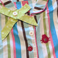 Circus Striped Cropped Blouse