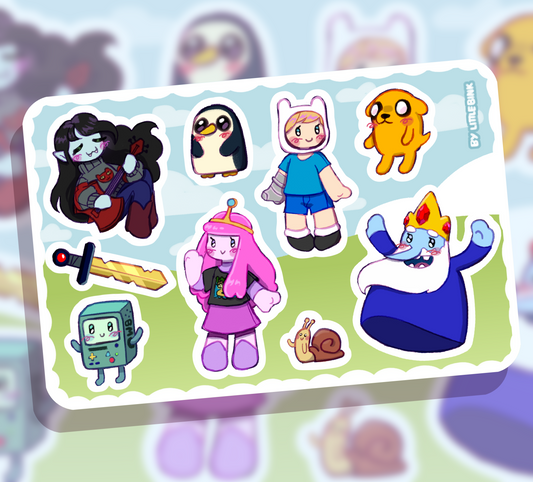 Adventure Time Sticker Sheet