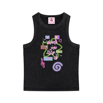Thank You Life Snow Washed Tank Top